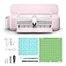 LOKLiK iCraft Máquina Plotter - Máquina de Corte para Personalizar Textiles, Tazas, Bolsas, Pegatinas y Decoración. Funciona con Vinilo, Papel, Cuero, Cartón y Más. (Rosa)