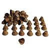 Country Primitive Craft Mini Jingle Bells Christmas Bells for Crafting WreathCraft Bells Holiday Home and Christmas DecorationBells 50 PiecesRusty 1 inch