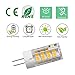G4 LED Bulb 12V AC/DC 5W Equivalent to 40W Halogen Bulb, T3 JC Type Bi-Pin Base, Warm White 2700K G4 Bulb for Outdoor Landscape Lighting Deck Stair Step Path Paver Lights, Home Lighting, (6 Pack)