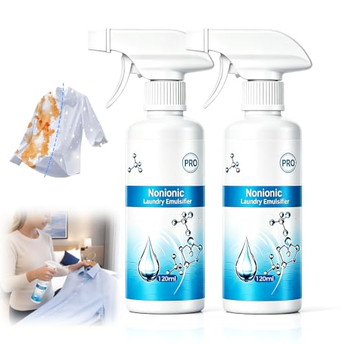 Image of Laundry Stain Remover Spray for Oil Stain Spray No Dry Cleaning 2PCS: 120ml