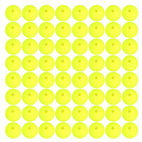 BESPORTBLE 100Pcs Fishing Lure Float Balls Foam Buoyancy Ball Bobbers Drift Ball Strike Indicator Yellow Popper Foam Ball Vertical Buoy Floats Fishing Floats Pike Float Mini Fishing Float Fishing - Image 4