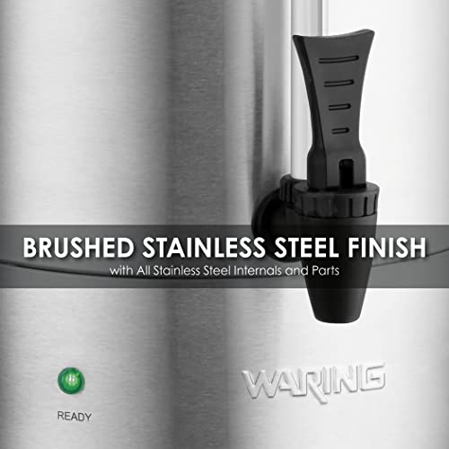 Waring Commercial Wcu30 Coffee Urn, 30 Cup Capacity, Stainless Steel , 1500W, 120V, 5-15 Phase Plug, Silver #TOP1