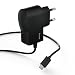 Produktbild Hama Schnell- und Reiseladegerät mit microUSB (ideal für Samsung Galaxy S5, S4, S4 mini, S3, S3mini, S2, nur 82 Gramm, 1000 mA, 100-240V, Länge 150cm, LED-Funktionsanzeige) schwarz
