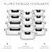 JoyJolt 24pc Borosilicate Glass Storage Containers with Lids | 12 Airtight/Freezer Safe Food Storage Containers for Pantry and Kitchen | Meal Prep Container for Lunch | Glass Tupperware Set