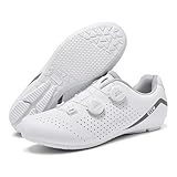 [MASZRE] メンズ レディース サイクリングシューズ ロードバイク SPD SPD-SL 対応 マウンテンバイク 自転車 靴 フラットペダル 通勤 室内トレーニング ダイヤル式 通気性 ローカット 軽量