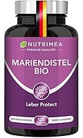 Mariendistel Bio Hochdosiert 900mg - 120 Kapseln - Reines Extrakt - Für die Leber - Silymarin - Vegan - Ohne Zusätze - Nutrimea - Premium Qualität