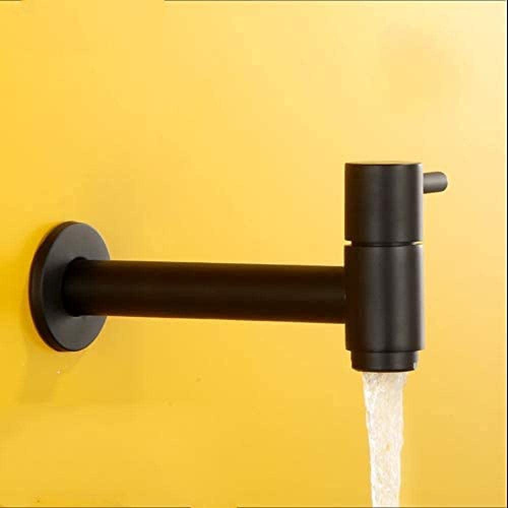 ZBBDFAZD Extendable Faucet Wall Mounted Tap Mop Pool Tap Black Color Garden Outdoor Water Modern Kitchen Bathroom Faucet decorate
