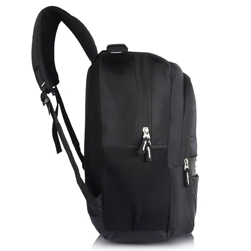Image of Half Moon Samurai Anime School Bags for Boys Men | Laptop Bag for Man | College Bag for Boys | Backpack Bag for Man Students use with Laptop Compartment & Small Pockets inside (Black & Red)
