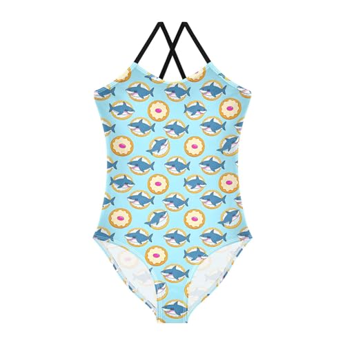 Shark Cracker Girls One Piece Swimsuits Quick Dry Beach Swimwear Bathing Suit