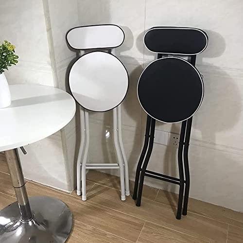 Tabouret de bar pliable blanc 56 cm rembourré Lot de 2 - 5