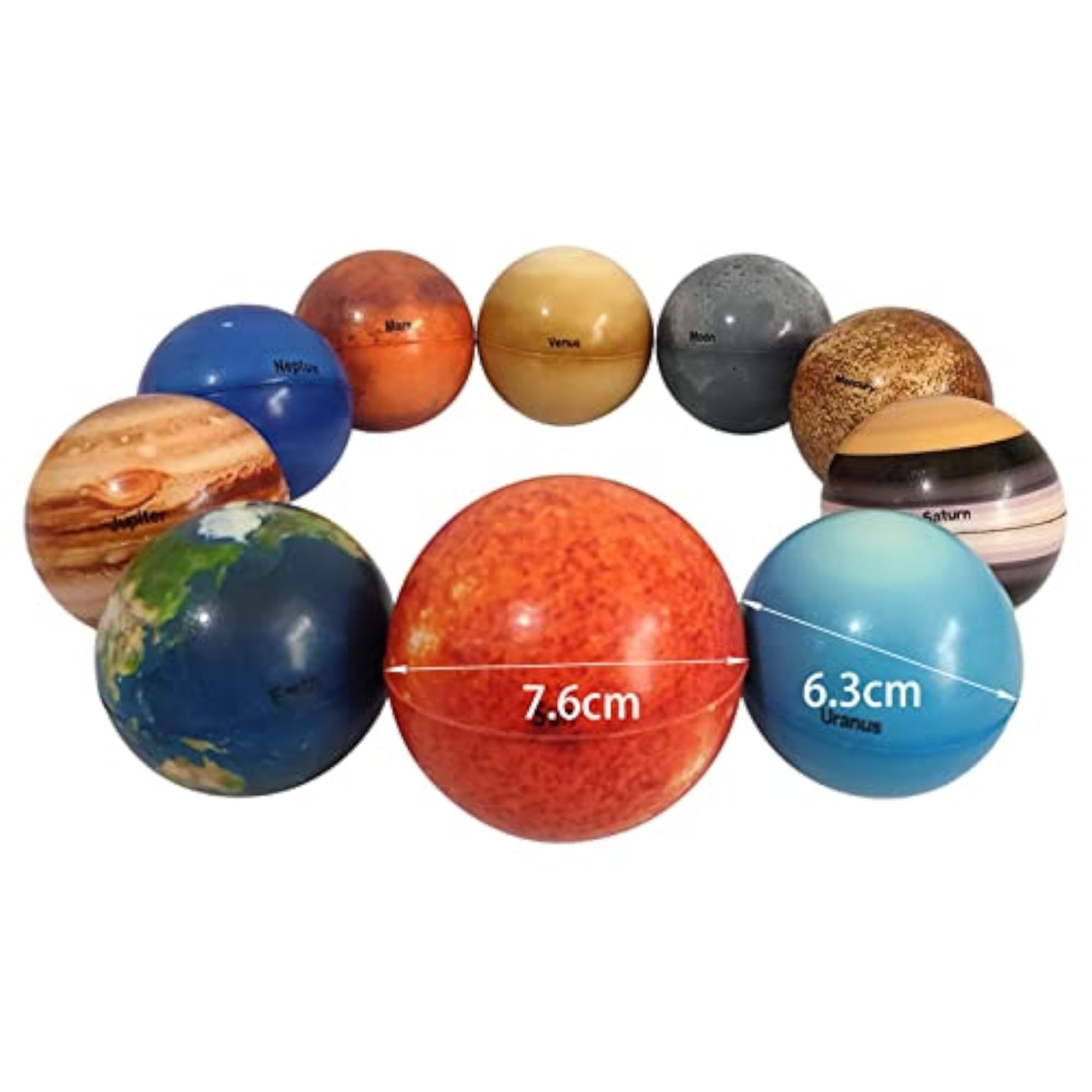 10Pcs Solar System Galaxy Planets, Kids Party Favors