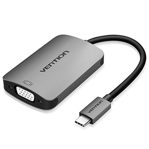 Vention USB C to HDMI VGA Adapter,USB Type C to VGA 4K HDMI Converter Thunderbolt 3 Compatible for 2017/2016 MacBook,ChromeBook Pixel,Dell XPS 13,Yoga 910