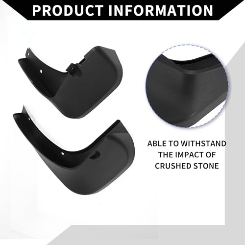Image of Mud Flap Splash Guard with Mount Accessories for Hyundai Ix35 2010-2015 / Front & Rear Side Mud Guards /Durable / 1 Set