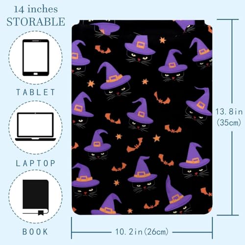 Housse ordinateur portable chat violet pour fac et télétravail