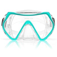 AOOSA Taucherbrille Erwachsene Teenager, Diving Goggles für Herren Damen, Tauchmaske mit 180° Panorama HD Anti Nebel Anti-Leck Verstellbares Silikonband Tauchermaske für Tauchen Schnorcheln Schwimmen