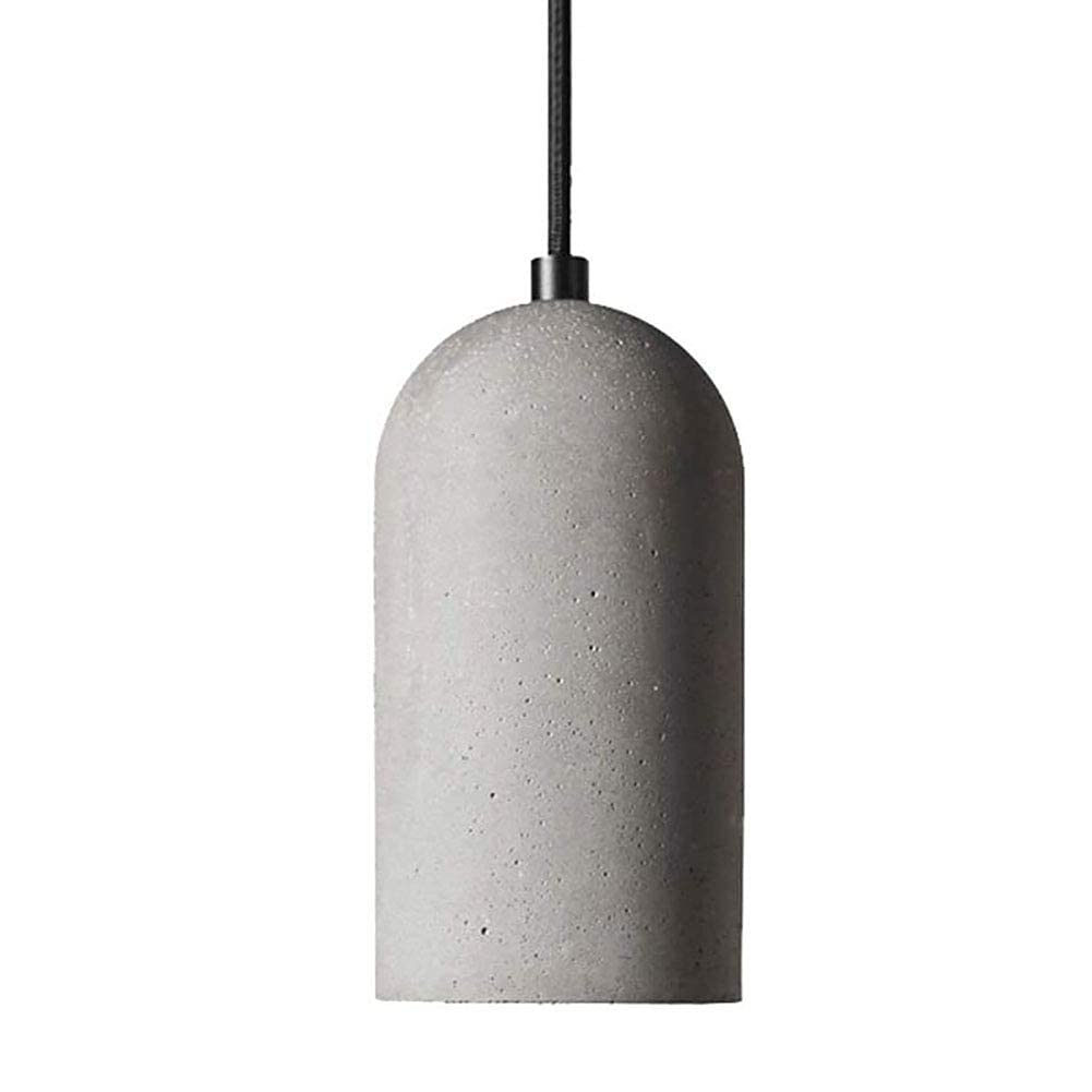 Lámpara de cemento E26 colgante y ajustable de 200 cm estilo rústico para techo de comedor