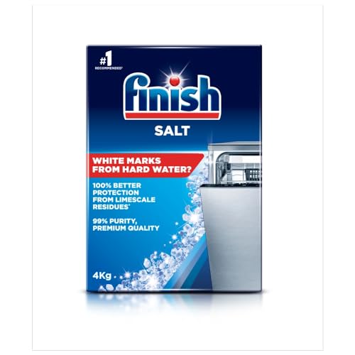 Finish Sel de lave-vaisselle 4 kg pour la protection calcaire de votre appareil