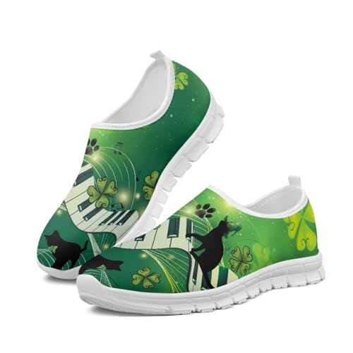 Zapatillas de caminar transpirables para hombre, ligeras, elegantes, cómodas, suela blanca, Teclas de piano, 41 EU