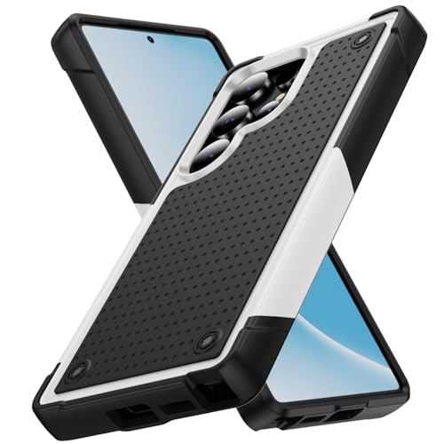 JIASHM Samsung Galaxy S23 FE p ϏՌA[}[}bgP[XJo[ (Samsung Galaxy S23 FE/zCgubNp)