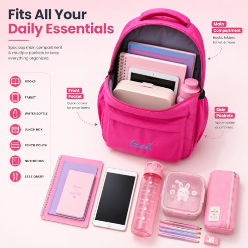 Image of Devinbha Waterproof Backpack | Stylish & Durable School, College & Travel Bag for Boys, Girls, | Lightweight Everyday