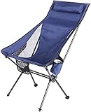 PLHBVDFWE Silla de Camping, Silla de Camping Plegable Ultraligera de aleación de Aluminio, Silla Plegable portátil para Pesca, Silla reclinable para Ocio al Aire Libre con cojinetes
