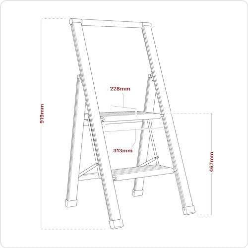 Escabeau pliant Sealey Apsl2 stable contre le vertige - 4