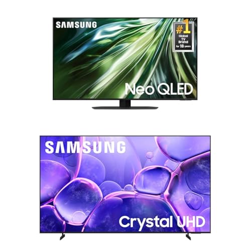Image of Samsung 98-Inch Class Neo QLED 4K QN90D Series Mini LED, Neo Quantum HDR+ Smart TV w /Dolby Atmos (QN98QN90D, 2024) w / SAMSUNG 65-Inch Class Crystal UHD U8000F 4K Smart TV (2025 Model)