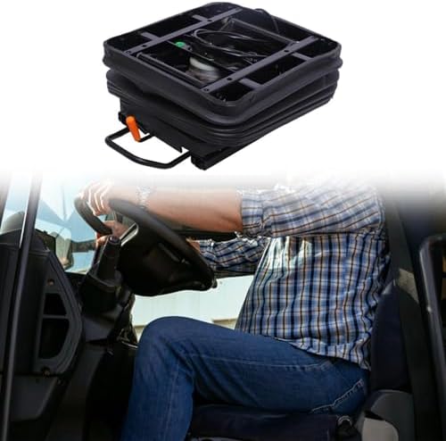 Nishiyuenyi Seat Air Suspension Base Seat Shock Absorber Base Seat Damping Base Seat Air Shock Absorber with Sliding Rail Thickened Steel with Dust Cover And Air — view 4