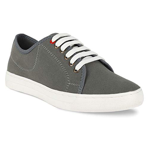 Image of Lazard by Khadim's Men Grey Lifestyle Dress Sneakers