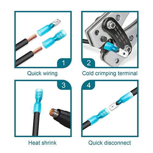 Mentbery SC-150 (22-10AWG) Pcs Spade Connectors thumb #4