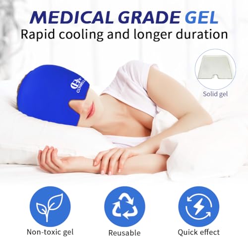 Image of Migraine Relief Cap, Soothing Headache Ice Face Mask Products
