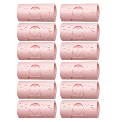 PACKOVE Sujetadores y Resistentes 12 Antideslizantes para Fijar Ropa de Cama, Color Rosa para Colchas y Sábanas de Abs Adecuado para Mudanzas