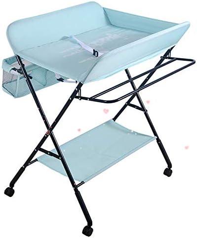 Fasciatoio Pieghevole Per Neonato - Con Vaschetta Da Bagno, Altezza Regolabile - Foto 6