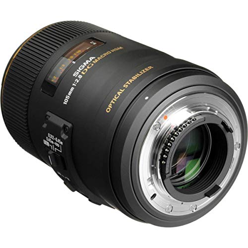 Sigma 258306 105mm F2.8 EX DG OS HSM Macro Lens for Nikon DSLR Camera