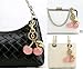 NZOZKOEX Cherry Keychain Bag Charm for Purses – Cute Leather Keyring Accessories for Women, Fashionable Handbag Charms for Car Keys & More, Stylish Gift Idea for Her