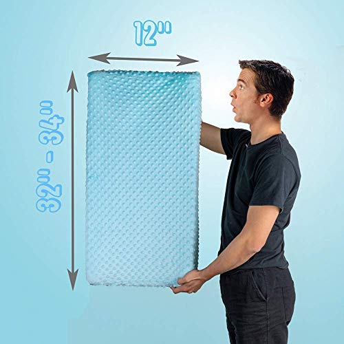 Baby Changing Pad Cover, Super Soft Minky Dot Diaper Changing Table Covers For Baby Girls And Boys, Ultra Comfortable, Safe For Babies, Fit 32"/34'' X 16" Pad (Skyblue) #TOP6