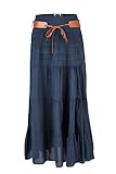 Amber 4tuality AO Amber Boho Retro Maxirock dunkelblau Gr. XXXXL/XXXXXL