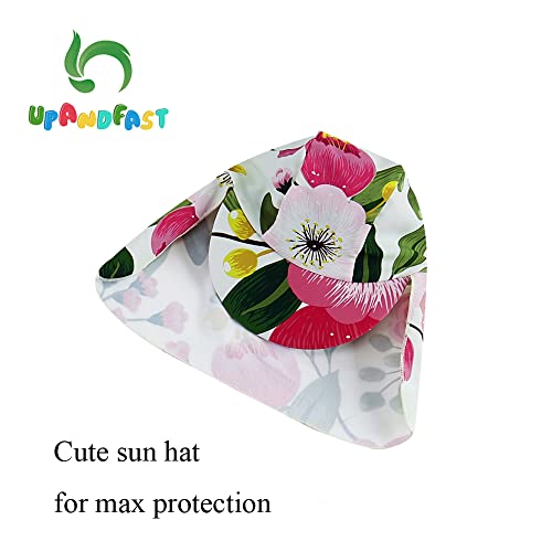 image for upandfast Baby/Toddler Girls Sunsuit Swimsuit with Snap Bottom UPF 50+