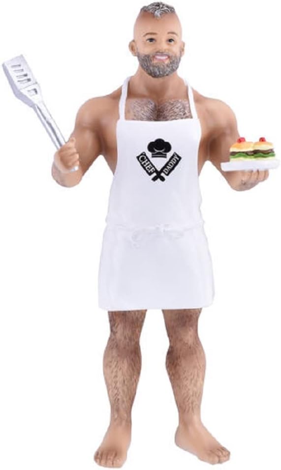 December Diamonds 55-55330 Resin Poke The Bear Series, Chef Daddy Bear Hanging Ornament