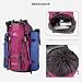 Imagen de Bseash Mochila de senderismo ligera impermeable de 60L con cubierta de lluvia