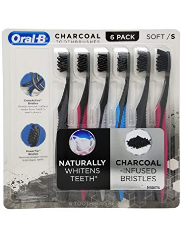 Image of Oral-B Charcoal Toothbrush, Soft (Pack of 6)