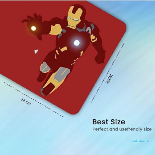 Image of OUTFITQUE Cute Mouse Pad - Printed Mousepad with Anti-Slip Rubber Base & Smooth Mouse Control for Laptop, Gaming, Notepad, Desktops (Multi 1)