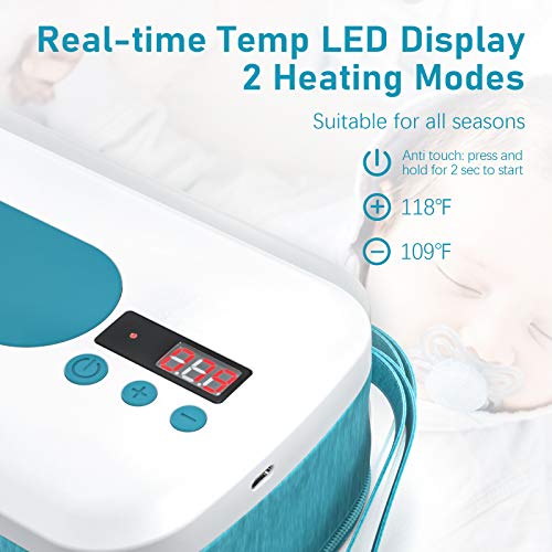 Portable Wipe Warmer with 10000 mAh Battery Powered,2 Modes, Smart Temperature Control, LED Display,Perfect for Baby Diaper Change,Travel,Car,On The Go - Thumbnail 6