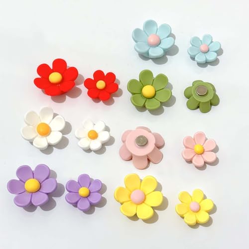 Set de 14 Imanes Florales 3D para Refrigerador miniatura 3