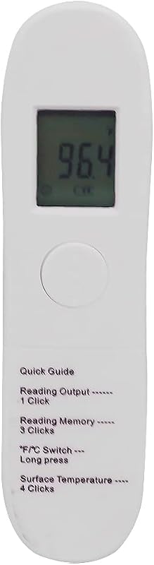 Termómetro de frente sin contacto, termómetro infrarrojo digital LCD para adultos, sensores ultrasensibles, dígitos LED grandes, retroalimentación de vibración silenciosa, sin contacto