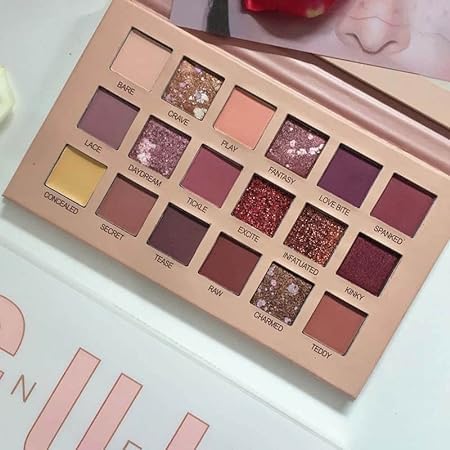 Image of Guriya 18 COLOR NUDE EYESHADOW PALETTE FOR WOMEN MAKEUP KIT FOR WOMEN MATTE GLITTER SHIMMER NUDE EYESHADOW