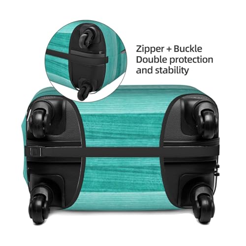 VOSERY Travel Luggage Cover - Teal Turquoise Washable Suitcase Covers Protector Fits 18-32 Inch Luggage2