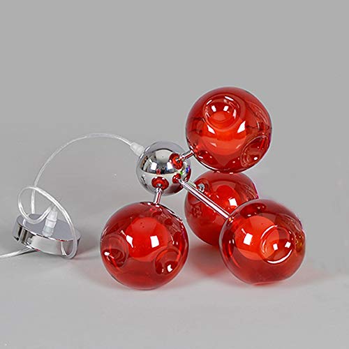 SMCCYYSD Lustre Duplex à 5 lumières avec Boules à facettes, Suspension LED Moderne et Minimaliste pour Salon, Style Nordique, Design Original.
