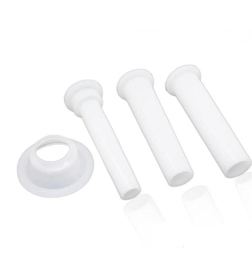 3pcs Meat Grinder Sausage Stuffer Filling Tubes Homemade Sausage Filler Sausage Syringe with Base Kitchen Tools