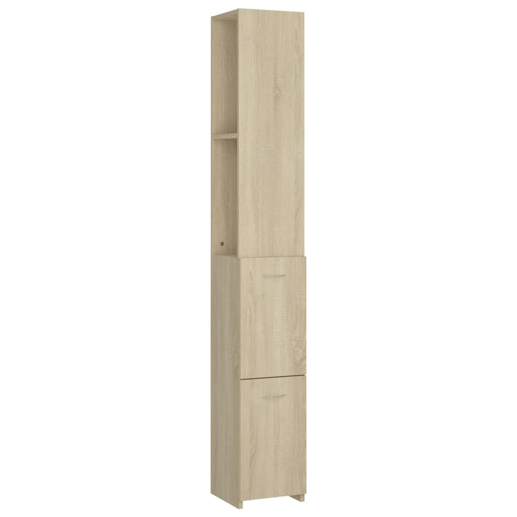 vidaXL Armoire Salle de Bain chêne Sonoma 25x26,5x170 cm